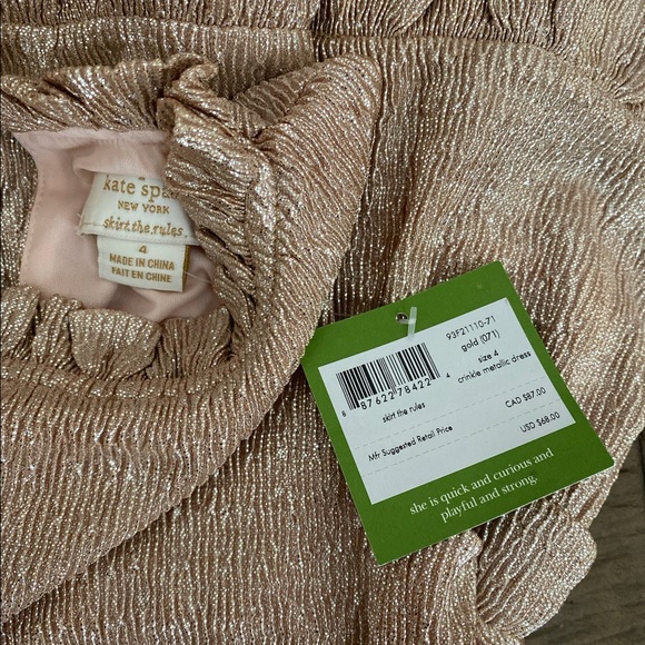 kate spade • metallic ruffle dress - Picture 6 of 8